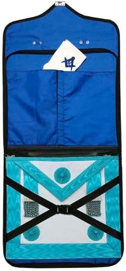 Miniatura 3 de PAST MASTER BLUE LODGE DELANTAL - CUERO NEGRO MM, WM, PROVINCIALMango Duro