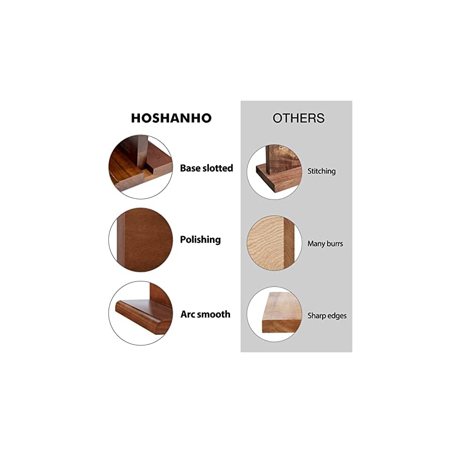 Magnetic-Knife-Block-14-x-10-Inches-Double-Sided-Magnetic-Knife-Holder-Rack-for-Kitchen-Counter-Acacia-Wood-Magnetic-Knife-Storage-Stand-with-Knife-Sharpener HOSHANHO Magnetic Knife Block 14 x 10 Inches, Double Sided Magnetic Knife Holder Rack for Kitchen Counter, Acacia Wood Magnetic Knife Storage Stand with Knife Sharpener