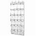 ENJY Schuhorganizer Tür 24 Mesh Taschen Schuhständer Transparent Schuhgestell Gewebe Kleiderschrank Schuh Rack Aufbewahrungstasche (Color : Clear)