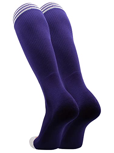 Image of TCK Striped Soccer Socks for Kids, Youth & Adults - Over the Calf Tube Socks for Men & Women, Baseball & Football Team Sports