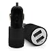 Produktbild MMLC 5V 2.1A Mini Dual 2 Port USB KFZ Ladegerät für Smart Mobile Handy USB Car Charger (Schwarz)