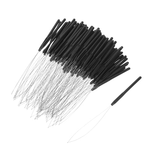 Aiguilles pour extensions manche ergonomique outil passe-fil boucle traction perles de coiffure