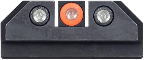 Night Fision Tritium Night Sight Set para CZ USA P-07P-09  Visión frontal de punto perfecto con anillo diurno añadido  Opciones de color del anillo