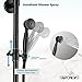 gotonovo Exposed Bathroom Shower Faucet Set Shower Fixture 8 Inch Rainfall Shower Head Handheld Shower Cross Handle Wall Mount 2 Functions Oil Rubbed Bronze