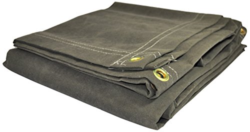 Dry Top 60812 Canvas Tarp, 8x12 Feet, Olive Green Drab by Dry Top - Used condition - US$64.62