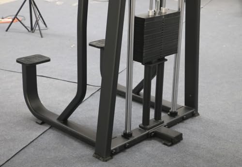 Image of Assisted Chin and Dip Machine with 176 lbs Weight Stack for Home and Commercial Gym
