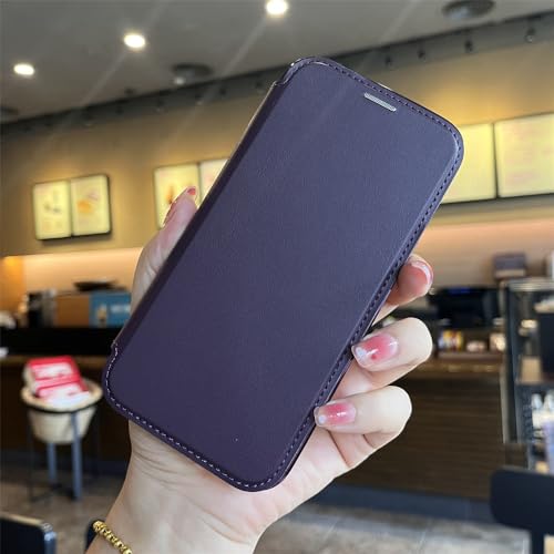 Coque iPhone 12Pro Max antichoc à rabat bleu contre les rayures