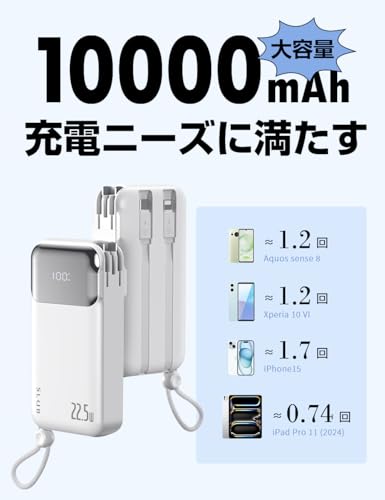 明誠ショップ モバイルバッテリー 10000mAh AS-137 の商品画像 1