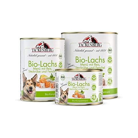 TACKENBERG Bio-Lachs mit Reis & Fenchel Nassfutter Dose Cover