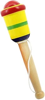 BESPORTBLE Wooden Kendama Toy Kendama Wood Toy Japanese Cup and Ball Catch Ball in Cup Game Traditional Japanese Toss and Catch Skill Game (Random Color)