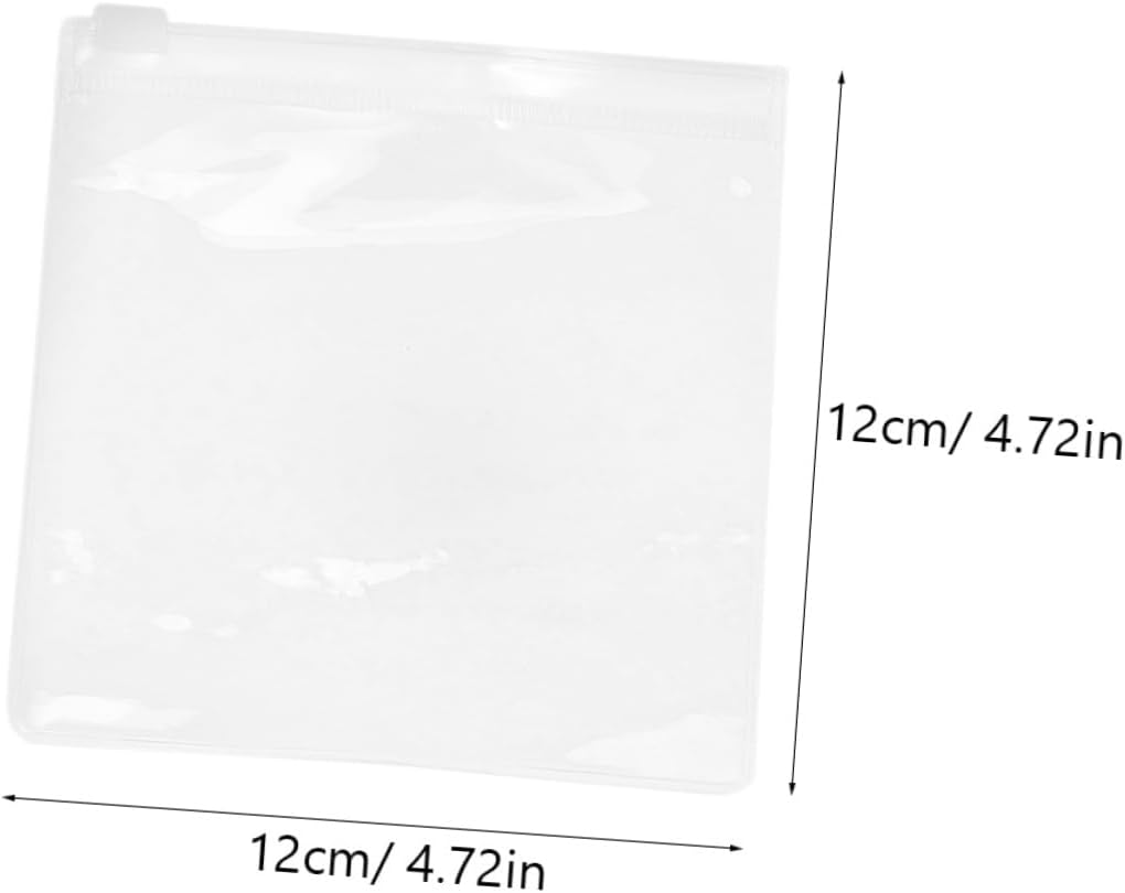 Homoyoyo 100pcs Heavy Duty PVC Self-Sealing Jewelry Storage Bags Anti Zipper Lock Pouches for Necklaces Earrings and Accessories