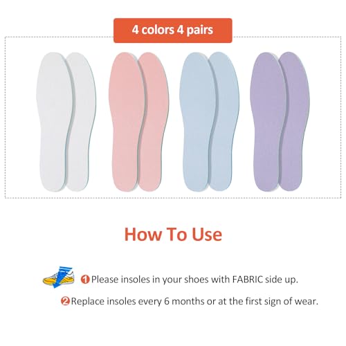 4 pares de plantillas transpirables para hombre y mujer miniatura 5