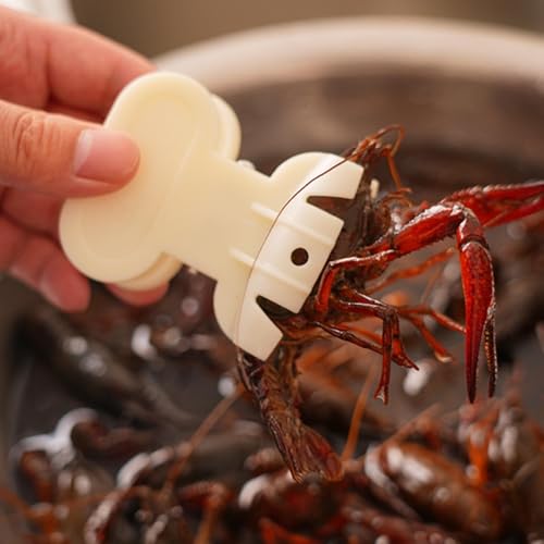 Crayfish Cleaning Brush - Seafood Preparation Tool with Anti-Pinch Clip Scrubber | Durable Kitchen Instrument for Safe Shellfish Handling - Image 2