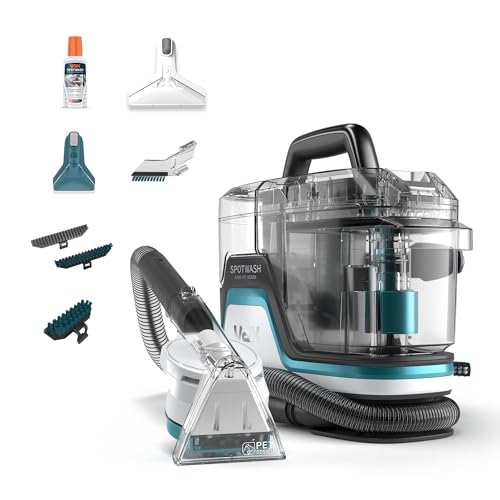Vax Limpiador quitamanchas SpotWash Home Duo Pet-Design, quitamanchas para alfombras, tapicerías con tecnología SpinScrub, limpieza de alto rendimiento para suciedad de mascotas, secado rápido