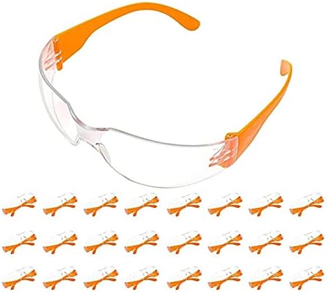 SAFEYEAR Anti Fog Safety Glasses [EN166 Certified Quality]-SG001 12 Piece Pack of Protective Glasses Anti Scratch Lab Site UV Protection Screwfix Safety Goggles Work Glasses for Men and Lady