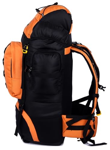 Image of hiker's way 75+5 Ltrs Rucksack bags Rucksacks for men Trekking bags for men backpacks Travelling Bag For men and women with waterproof compartment with rain cover