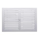 HJLKDYM Copritermosifone Incasso La Casa, Sportello Accesso Ventilato in Metallo Doppia Anta Maniglia, Sportello Accesso HVAC Persiane Soggiorno Corridoio della Camera(60x75cm)