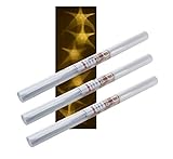 Spetebo 3D PVC Lichteffekt Folie - 3 Rollen à 100x33 cm - Stern Hologramm Bastelfolie