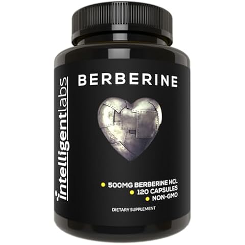 Intelligent Labs Berberine HCL Plus, 500mg Each, 120 Capsules Cover