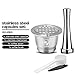 MG Coffee Stainless Steel Refillable Capsules Reusable Pod fits Nespresso Brewers (Not ALL) ,Stainless Steel Coffee Capsule