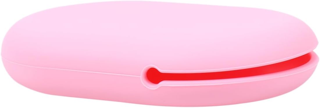 Silicone Earbud Case Portable Storage for Data Cables and Flash Drives Pink