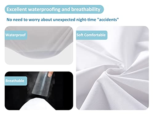 WYFKYMXX Capa protetora de edredom - impermeável, respirável - capa de edredom lavável e reutilizáve