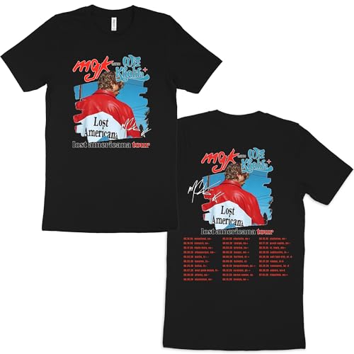 2026 Rock Concert Double Sided Graphic T-Shirt | Vintage American Tour Tee | Unisex Cotton Short Sleeve | Music Fan Gift Shirt with Tour Dates Print (US, Alpha, Large, Regular, Regular) Black