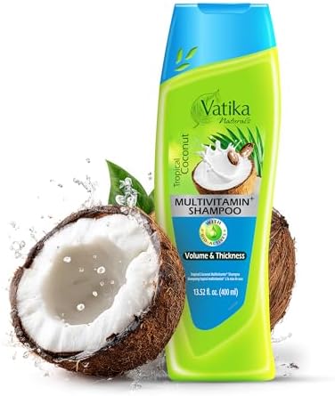 Vatika Naturals Nourishing Shampoo for Women, Daily Hair Care, Coconut