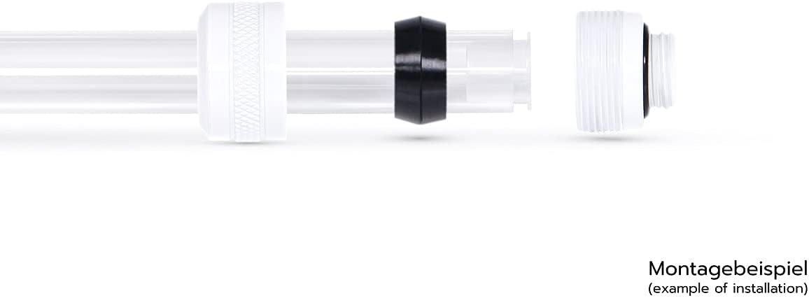 Alphacool Eiszapfen PRO HardTube G1/4" Fitting, 13mm OD, White, 6-Pack