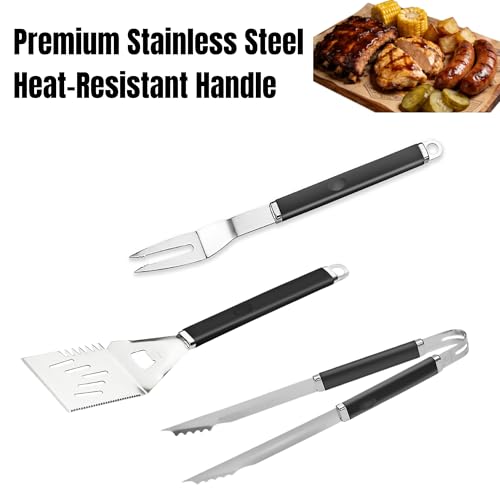Set de Herramientas para Parrilla 18 Piezas Acero Inoxidable miniatura 4
