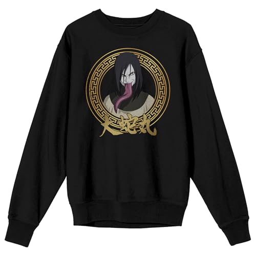 Naruto Shippuden Orochimaru Gold Circle Adult Black Crew