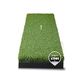 Golf Hitting Strips, Professional Grade Realistic 30″ x 12″ x 67mm Replaceable Golf Hitting Mat, Simulator Putting Driving Training Practice Insert Turf Green Accessories for Indoor/Outdoor