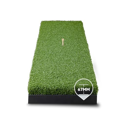Golf Hitting Strips Professional Grade Realistic 30 x 12 x 67mm Replaceable Golf Hitting Mat Simulator Putting Driving Training Practice Insert Turf Green Accessories for Indoor/Outdoor