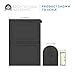 Architectural Mailboxes Oasis® Drop Box Secure, Locking Heavy Duty, Steel Metal Package Box for Outside, Black XL Extra Large with Magnetic Waterproof Door
