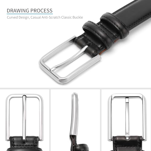 New Belt Men's Leather Pin Buckle Belt Men's Cowhide Intellectual/Trendy/Modern/Business Comfortable and stylish2