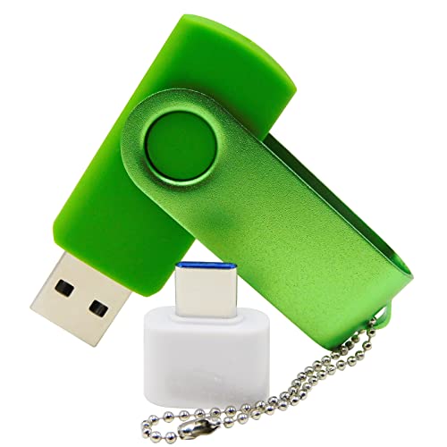 Clé USB 32 Go verte pour stockage de données professionnels et étudiants