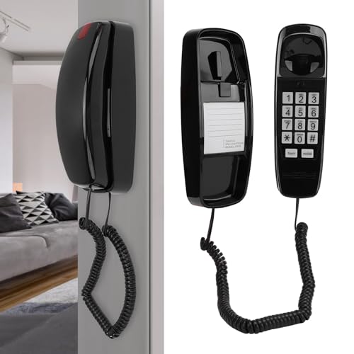 Téléphone fixe avec clavier illuminé et lumière d'appel pour senior