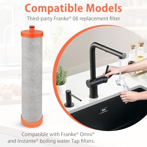 Filtre à eau compatible Franke® 08 rechange calcaire et chlore
