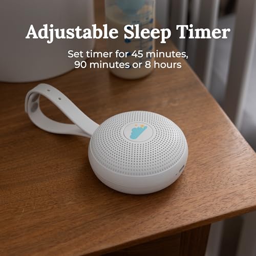 Image of Yogasleep Hushh+ Portable White Noise Machine for Baby, 20 Soothing Natural Sounds, Wireless Charging & Speaker, Compact Size, Noise Canceling for Better Sleep, Privacy & Nursery Must Have