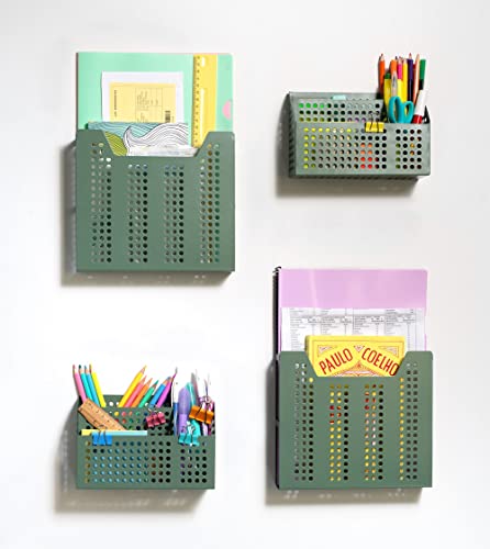 Oikos - Porta Revistas de Metal para Parede Ofício