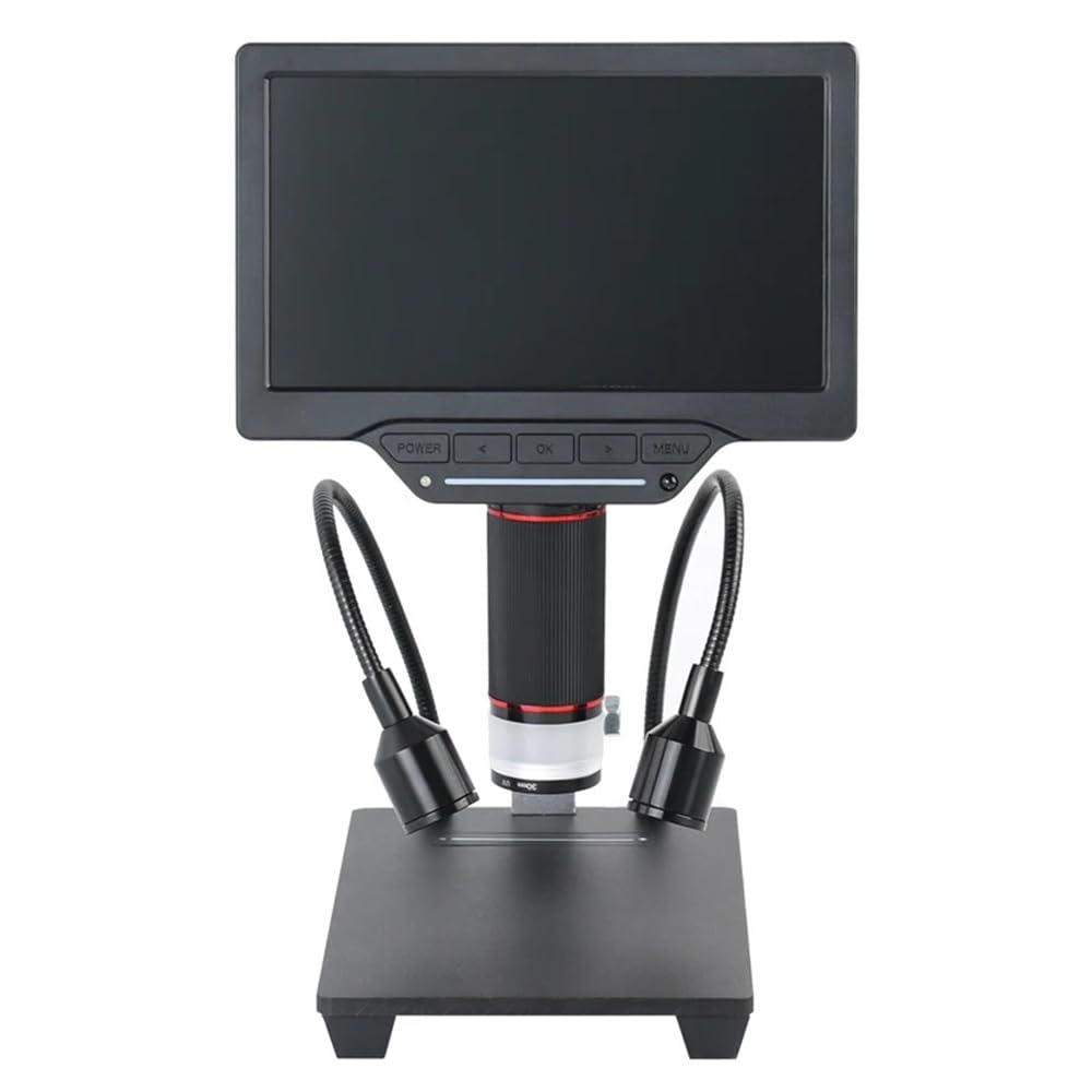 Microscopio 3D 1080P 528X 16MP 7 pollici 10.1 pollici Display LCD USB HDMI microscopio biologico digitale lente d'ingrandimento della fotocamera strumento di riparazione(7 inch USB HDMI)