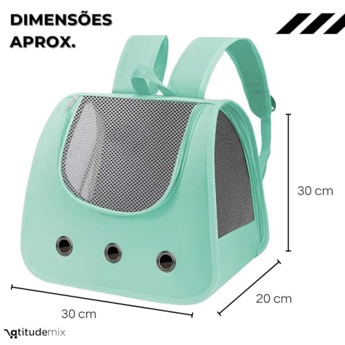Mochila Pet Para Cães E Gatos Transporte Viagem Passeio (azul)