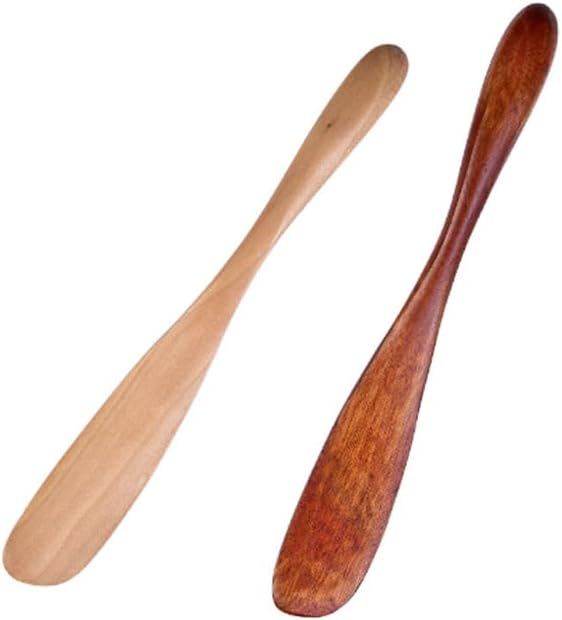 Cuchillo esparcidor de mantequilla, cuchillos de postre de queso de madera, cuchillo de mantequilla de desayuno, rebanador de sándwiches, paquete de