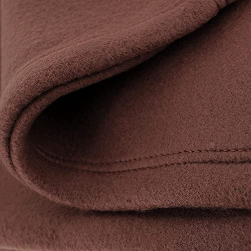 Couverture polaire haut de gamme 100% polyester traité chocolat - 3