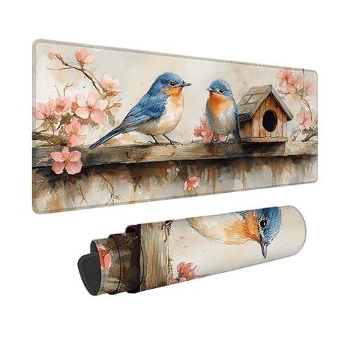 Tapis de souris bleu oiseau XXL 1500x800mm, une idée cadeau originale pour gamer