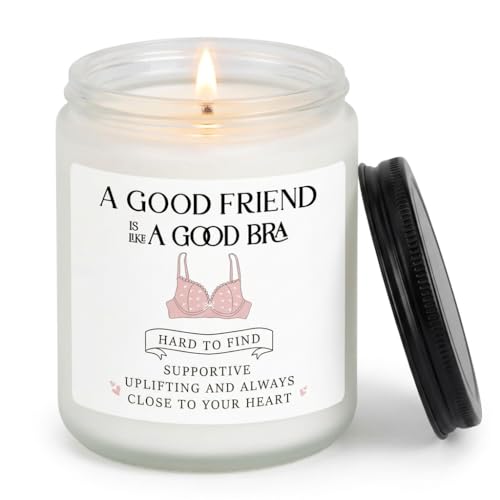 Funny Candles Gifts for Women Unique Friendship Gifts for Bestie Best Friend Gift for Women Friends Female Hand Poured Soy Wax Friend Candle for Birthday Christmas Going Away