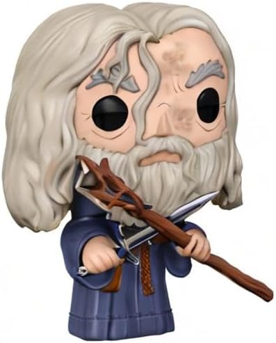 Miniatura 8 de POP El Señor de los Anillos - Gandalf The Grey Funko Pop! Figura de vinilo (paquete con funda protectora compatible con POP Box), multicolor, 3.75