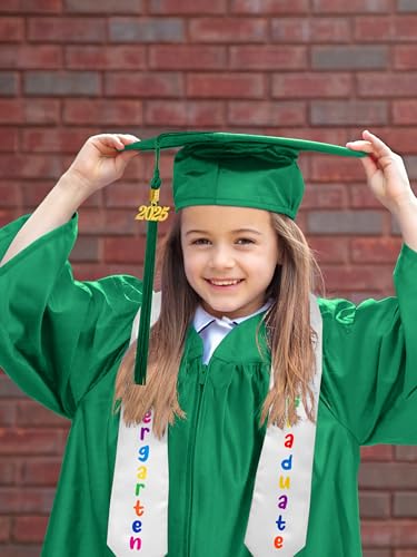 QZYL Kindergarten Graduation Cap and Gown Set, 2025 Kids Graduation Outfit with Tassel and Certificate for Kindergarten — view 6
