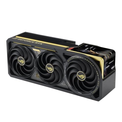 Image of ASUS ROG Astral GeForce RTX 5090 Edition 20 OC Quad-Fan Gaming Graphics Card, 32GB GDDR7, PCIe 5.0, Detachable Curved AMOLED Display, Liquid Metal & Vapor Chamber Cooling, Black