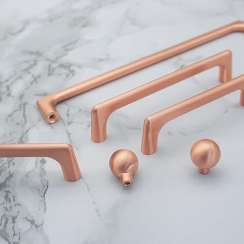 Pomos modernos para cajones oro rosa que transforman tus viejos muebles 4